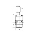 RIEGLER Schaltventil (3/2-Wegeventil) »multifix-mini«, 24 V DC, G 1/4_1