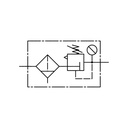 RIEGLER Filterregler »multifix«, PC-Behälter, BG 1, G 3/8, 0,2-6 bar, HA_4