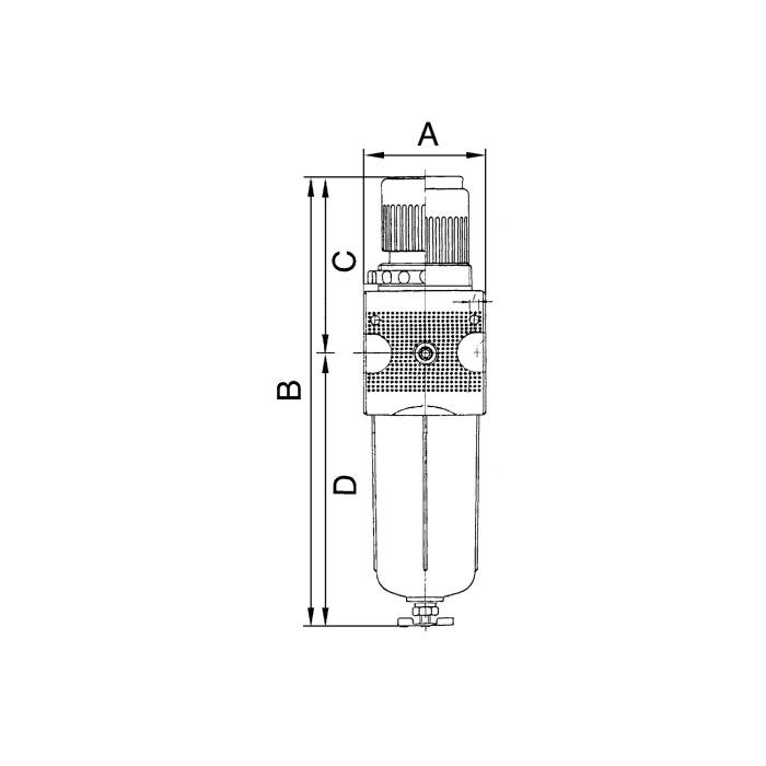 RIEGLER Filterregler »multifix«, PC-Behälter, BG 1, G 3/8, 0,5-10 bar, HA_3