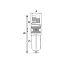 RIEGLER Filterregler »multifix«, PC-Behälter, BG 1, G 3/8, 0,5-10 bar, HA_3