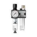 RIEGLER Wartungseinheit 2-tlg. »multifix«, mit PC-Behälter, BG 1, G 3/8_1