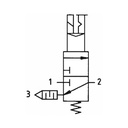 RIEGLER Schaltventil (3/2-Wegeventil) »multifix«, 24 V DC, BG 3, G 1/2_2