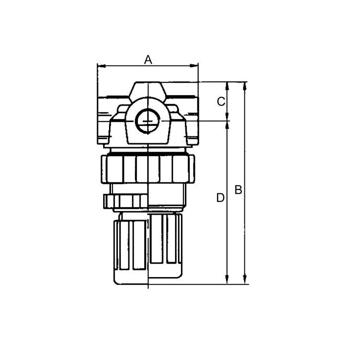 RIEGLER Druckregler »Standard-mini«, Schalttafelmutter, G 1/4, 0,1-3 bar_3