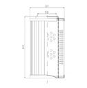 FILTREC Hydraulikfilterelement (Druckfilter) D312G03A Zeichnung