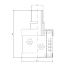 FILTREC Filterelement für SF-Filter HY40106 Zeichnung