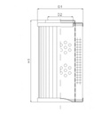 FILTREC Hydraulikfilterelement (Druckfilter) D113G25A Zeichnung