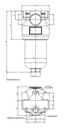 FILTREC Leitungsfilter (Druckfilter) FH420D121G10ABB4D0S000S0 Zeichnung