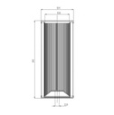 FILTREC Filterelement für SF-Filter HY24117 Zeichnung