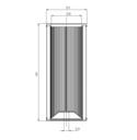 FILTREC Filterelement für SF-Filter HY24104 Zeichnung