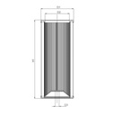 FILTREC Filterelement für SF-Filter HY24096 Zeichnung