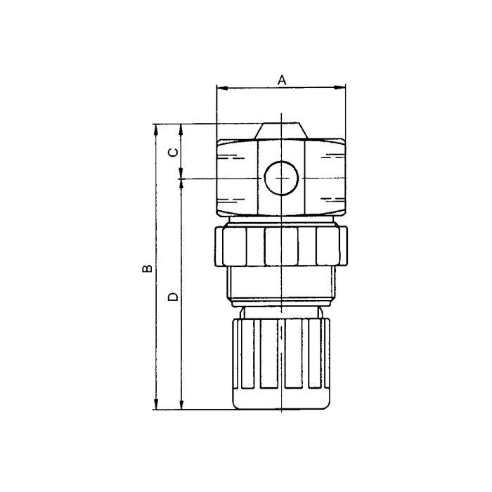 RIEGLER Edelstahl-Druckregler 1.4571, flüssige Medien, G 1/4, 0,1 - 2 bar_1