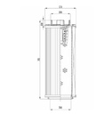 FILTREC Filterelement für SF-Filter HY13701 Zeichnung