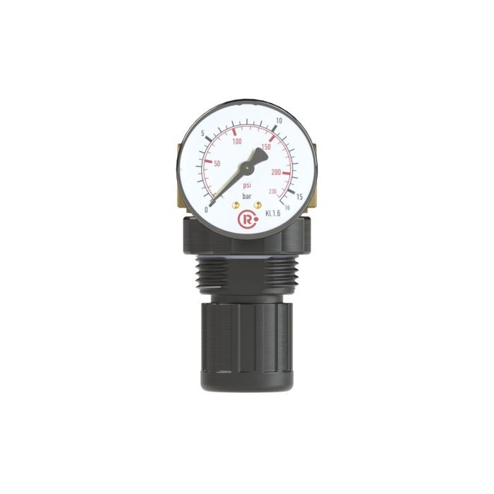 RIEGLER Druckregler für Wasser, inkl. Mano, G 1/4, 0,1-3 bar, PE max. 25_1