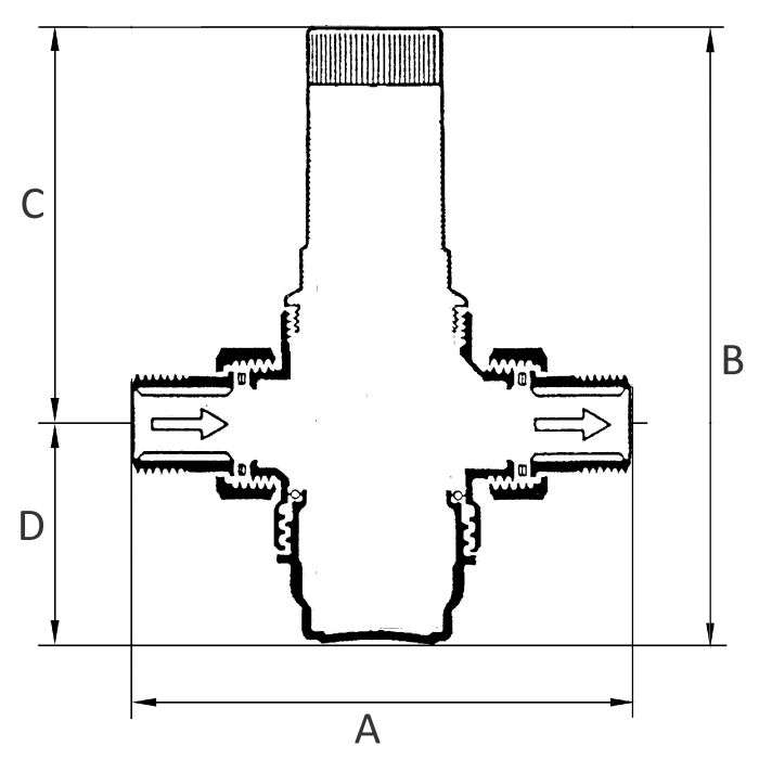 RIEGLER Druckregler für Trinkwasser, ohne DVGW, R 1, 1,5 - 12 bar_1