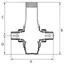 RIEGLER Druckregler für Trinkwasser, ohne DVGW, R 1, 1,5 - 12 bar_1
