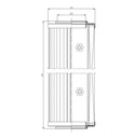 FILTREC Filterelement für Rücklauffilter R295G06 Zeichnung