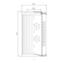 FILTREC Filterelement für Rücklauffilter R293G10 Zeichnung
