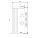 FILTREC Filterelement für Rücklauffilter R281G25 Zeichnung