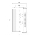 FILTREC Filterelement für Druckfilter D126G10A Zeichnung