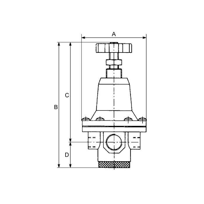 RIEGLER Druckbegrenzungsventil, inkl. Manometer, G 1/2, 0,5 - 5,5 bar_1