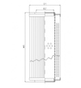 FILTREC Hydraulikfilterelement (Druckfilter) D620T125 Zeichnung