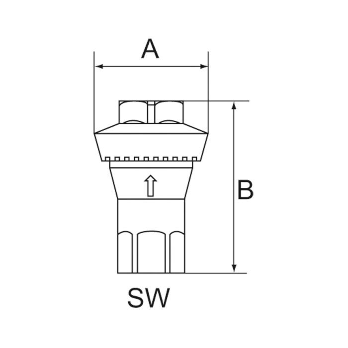 RIEGLER Inline Druckregler, 2 x IG, ohne Sekundärentlüftung, G 1/4, 2 bar_1