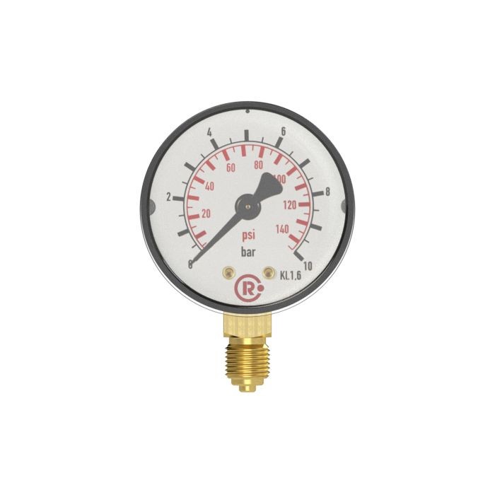 RIEGLER Standardmano, Kunststoff, G 1/4 unten, 0 - 6,0 bar/87 psi, Ø 63_1