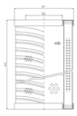 FILTREC Filterelement für SF-Filter HY12008 Zeichnung