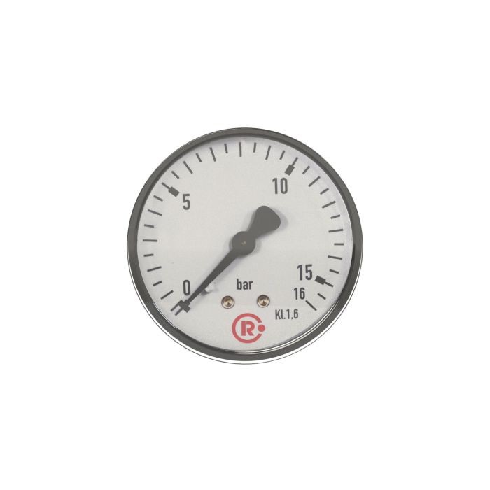 RIEGLER Standardmanometer, Stahlblechgeh., G 1/4 hinten, 0-40,0 bar, Ø 63_1