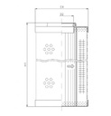 FILTREC Hydraulikfilterelement H311G10B Zeichnung