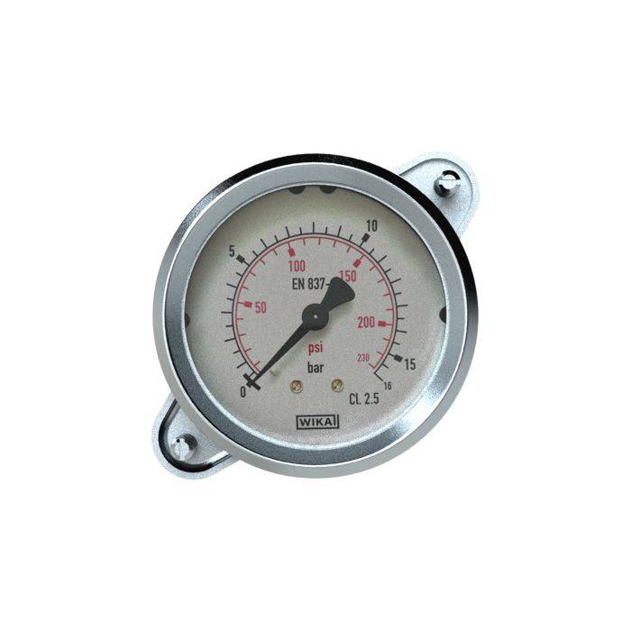 RIEGLER Standardmano, Dreikantfrontring, G 1/4 hinten, 0 - 1,0 bar, Ø 63_1
