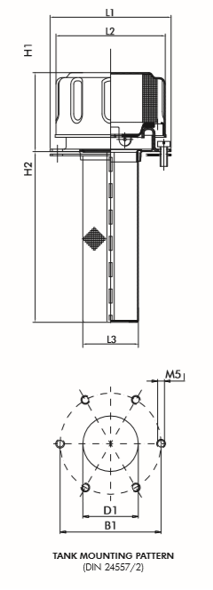 FILTREC Luftfilter (Einfüll- und Belüftung) FT8F03BS1000 Zeichnung