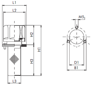 FILTREC Luftfilter (Einfüll- und Belüftung) FT5F03B00 Zeichnung