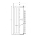 FILTREC Hydraulikfilterelement WP843 Zeichnung