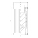 FILTREC Filterelement für Druckfilter DMD0005W500B Zeichnung