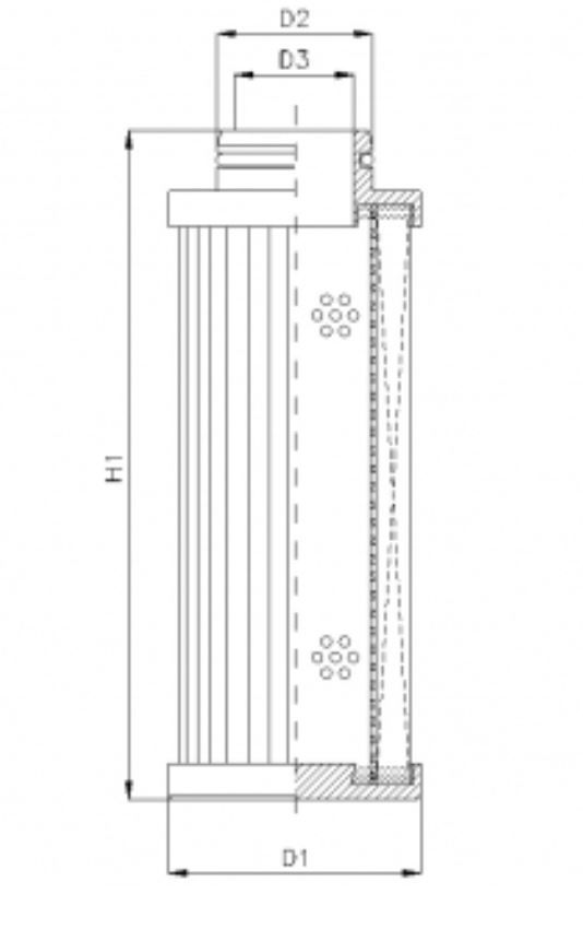 FILTREC Hydraulikfilterelement WT994 Zeichnung