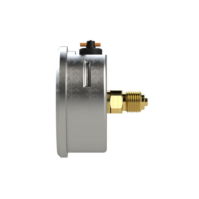 RIEGLER Glyzerinmano., CrNi-Stahl, G 1/4 hinten zentr., 0 - 40,0 bar, Ø63_2