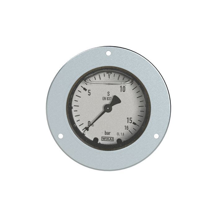 RIEGLER Glyzerinmano, Frontring, G 1/4 hinten zentr., 0 - 16,0 bar, Ø 63_1