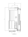 FILTREC Filterelement für SF-Filter HY10242 Zeichnung