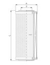 FILTREC Filterelement für SF-Filter HY18862 Zeichnung