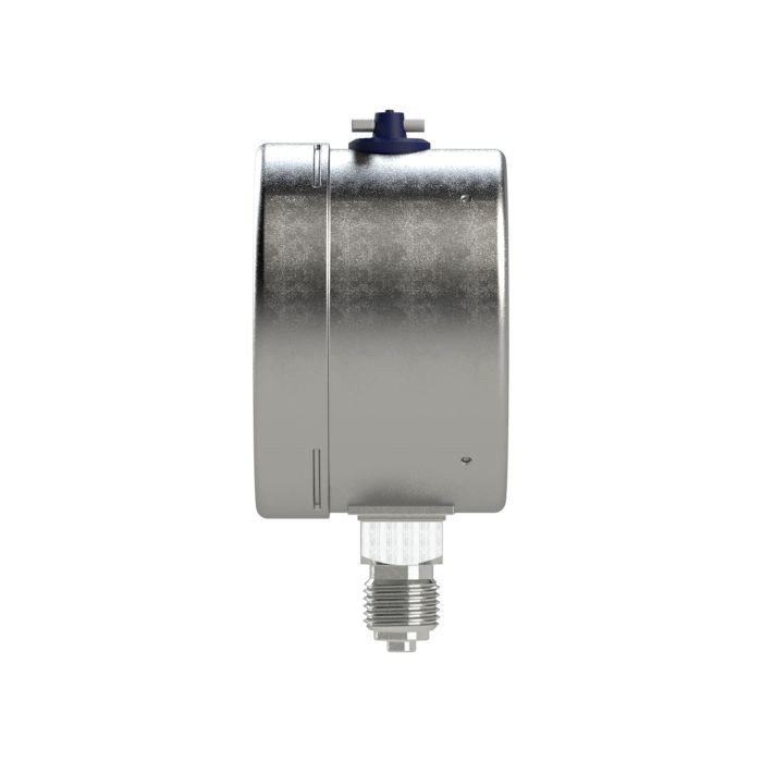 RIEGLER Mano, CrNi-Stahl, Sicherh., G 1/2 radial unten, 0-1,0 bar, Ø 100_2