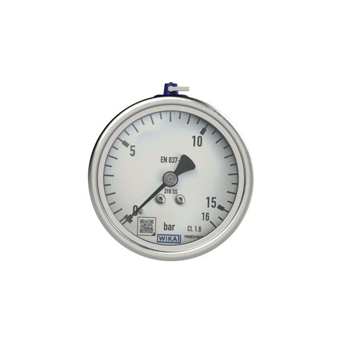 RIEGLER Manometer, CrNi-Stahl, G 1/4 hinten zentrisch, 0 - 25,0 bar, Ø 63_1