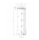 FILTREC Hydraulikfilterelement (Rücklauffilter) RHR850G10B3/002 Zeichnung