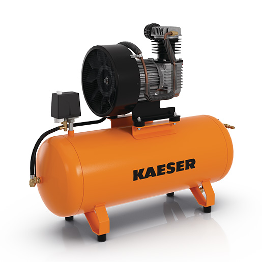 KAESER Kolbenkompressor EUROCOMP EPC.2 340-100 manueller Kondensatablass