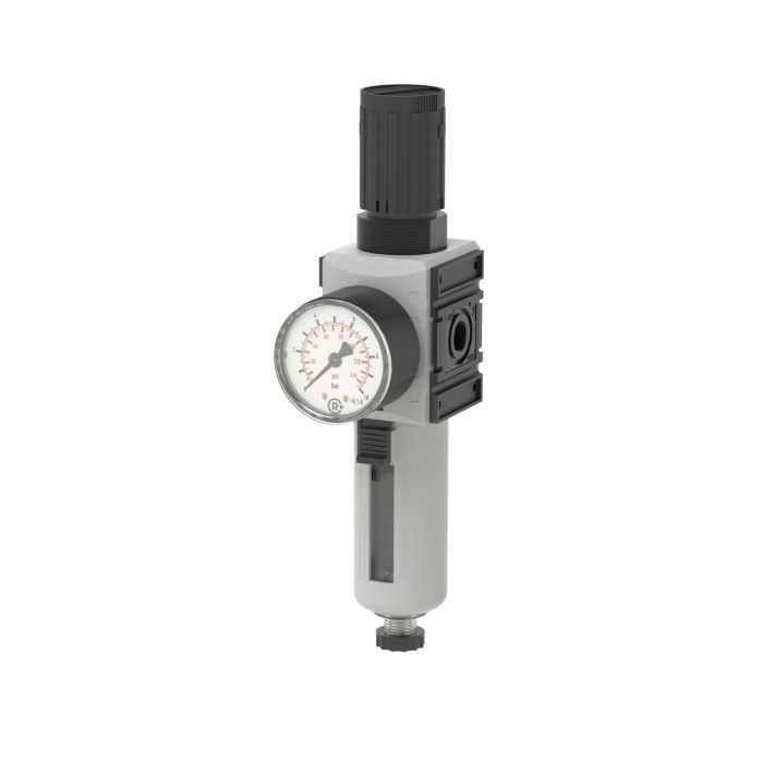 Riegler Filter regulator »FUTURA«, PC, Size 1, G 3/8, 0.2-4 bar, Semi a.