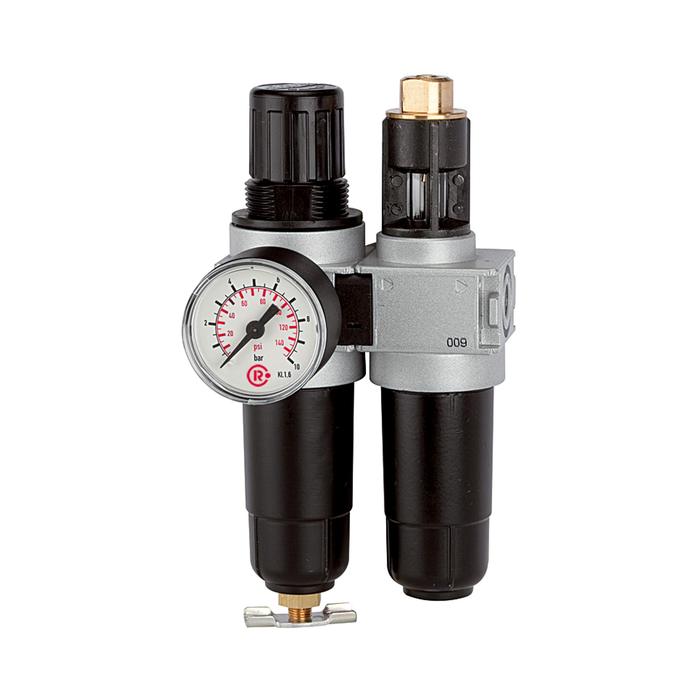 RIEGLER Wartungseinheit 2-tlg. »multifix-mini«, mit Metallbehälter, G 1/8