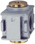 RIEGLER Distributor »multifix-mini«, Size 0, G 1/4, with 2 outlets G 1/8