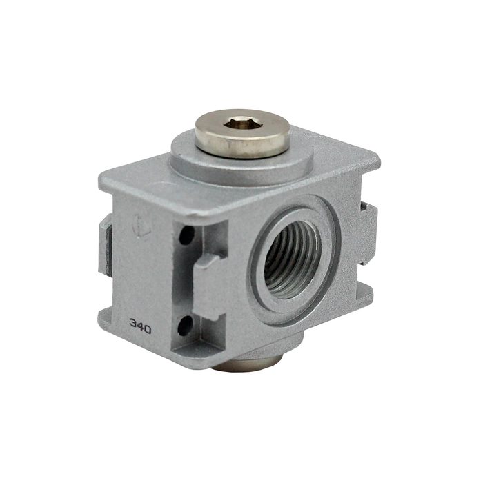 RIEGLER Verteiler »multifix-mini«, BG 0, G 1/4, mit 2 Abgängen G 1/8