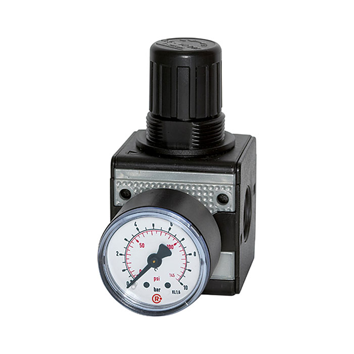 RIEGLER Precision pressure regulator »multifix« Size 1, G 1/4, 0.5-10 bar