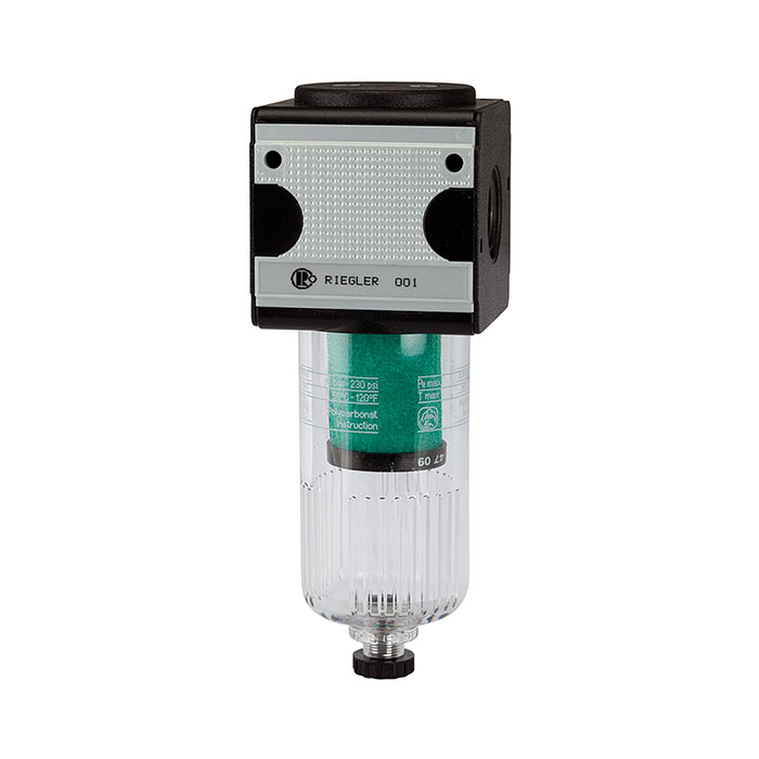 RIEGLER Microfilter »multifix« with PC container, 0.01 µm, Size 3, G 1/2
